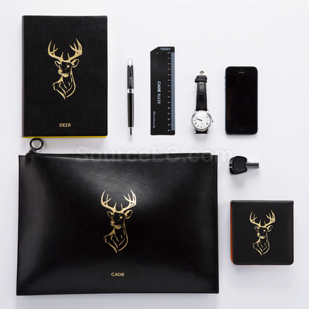 Customization PU A4 Zip Folder Corporate Gifts