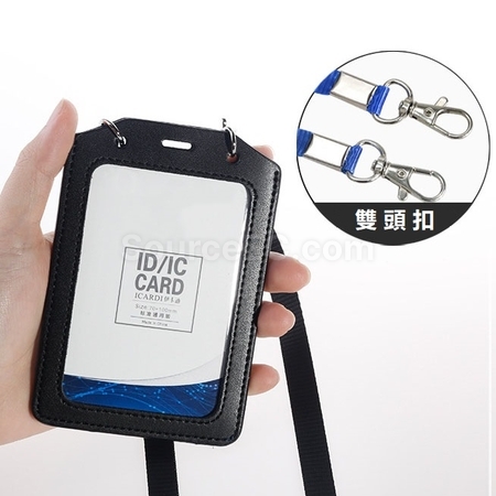 Customization PU Badge Holder with Lanyard Corporate Gifts