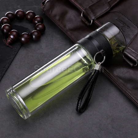 Customization Portable Glass Mug with Infuser Corporate Gifts