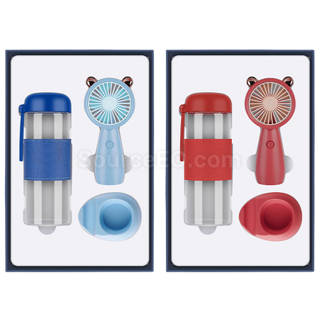 Customization Water Cup Small Fan Business Gift Set Corporate Gifts