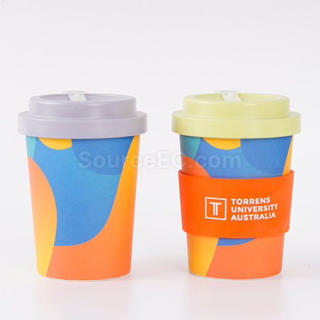 Customization 350ML Bamboo Fiber Coffee Cup Corporate Gifts