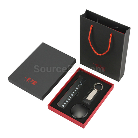 Customization Parking Key Chain Solid Fragrance Gift Box Set Corporate Gifts