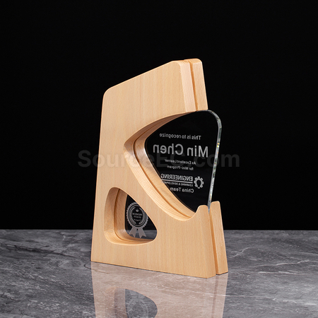Customization Solid Wood Crystal Award Corporate Gifts