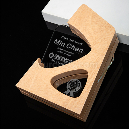 Customization Solid Wood Crystal Award Corporate Gifts