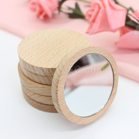 Customization Bamboo Wood Mirror Corporate Gifts