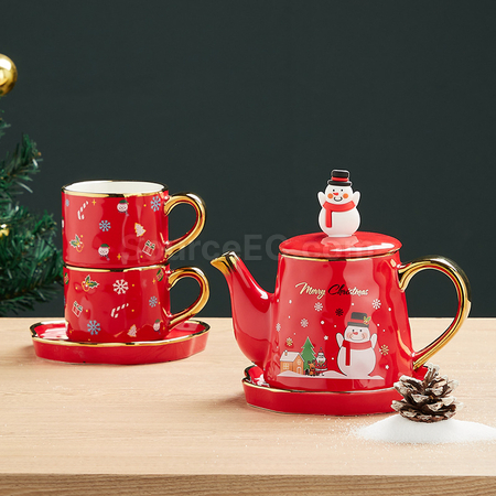 Customization Christmas Ceramic Cup Set Corporate Gifts