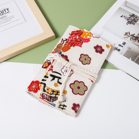 Customization Vintage Loose-leaf Notebook with Fabric Cover Corporate Gifts