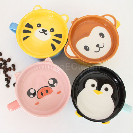 Customization Kawaii Japanese Mug with Lid Corporate Gifts