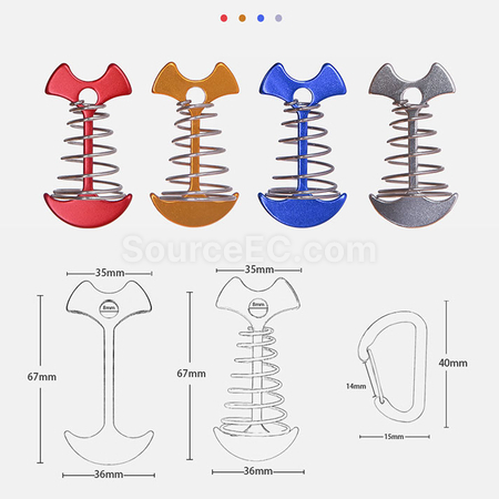Customization Camping Tent Fishbone Nails Corporate Gifts