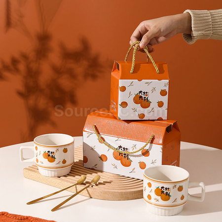 Customization Big Fortuue Towel and Coffee Cup Set Corporate Gifts