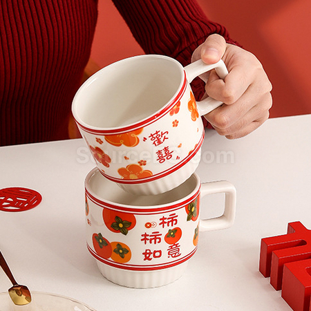 Customization Happy Towel and Coffee Cup Set Corporate Gifts