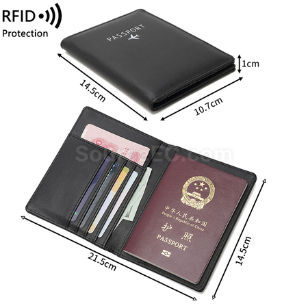 Customization Pu RFID Passport Case Corporate Gifts