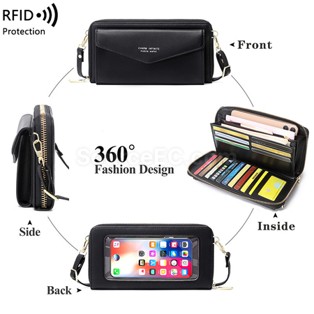 Customization PU Wallet With Touch Phone Bag Corporate Gifts