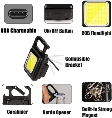 Customization Type-C Rechargeable Work Light Corporate Gifts