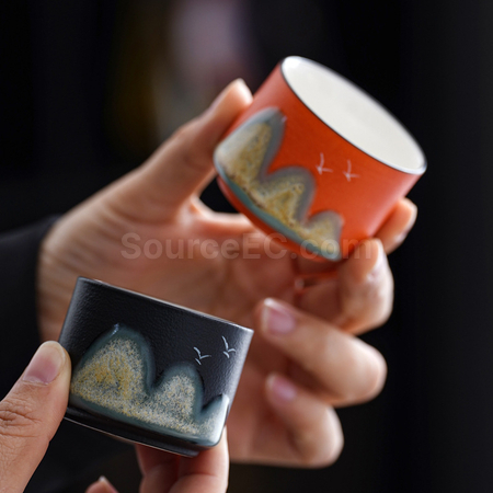 Customization Ceramic Tea Mug Gift Set Corporate Gifts
