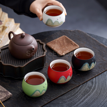 Customization Ceramic Tea Mug Gift Set Corporate Gifts