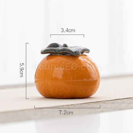 Customization Orange Ceramic Jar Corporate Gifts