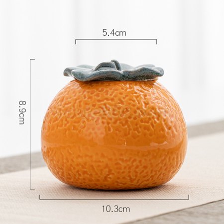 Customization Orange Ceramic Jar Corporate Gifts