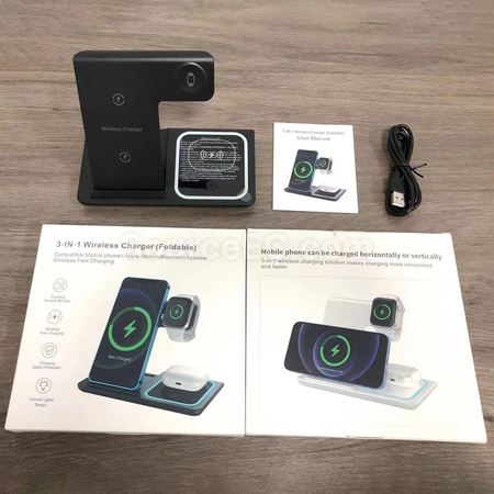 Customization 3-In-1 Wireless Folding Charging Stand Corporate Gifts