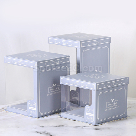 Customization Fully transparent cake packaging box Corporate Gifts