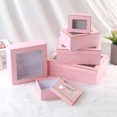 Customization Transparent Window Paper Box Corporate Gifts