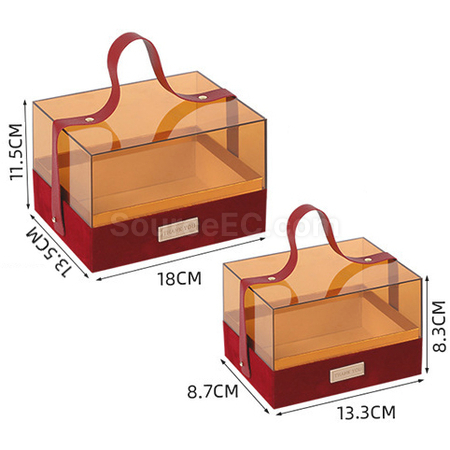 Customization Transparent Acrylic Portable Gift Box Corporate Gifts