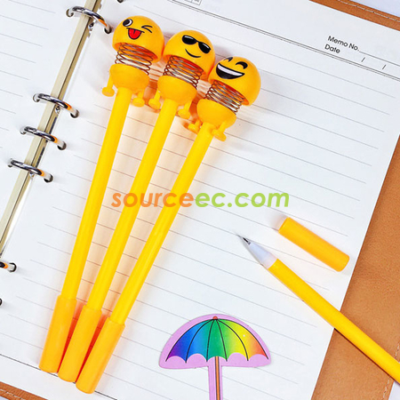Customization Smiley Spring Pen Corporate Gifts