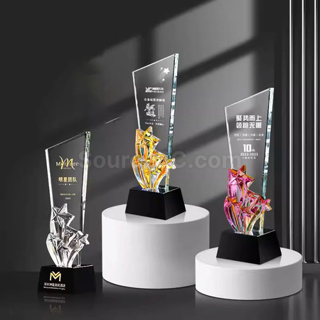 Customization Gradient Crystal Trophy Corporate Gifts