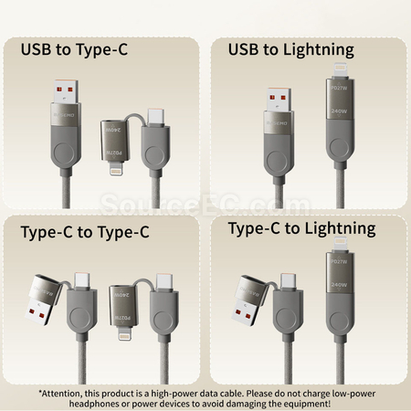 Customization 4-in-1 Charge Cable Corporate Gifts