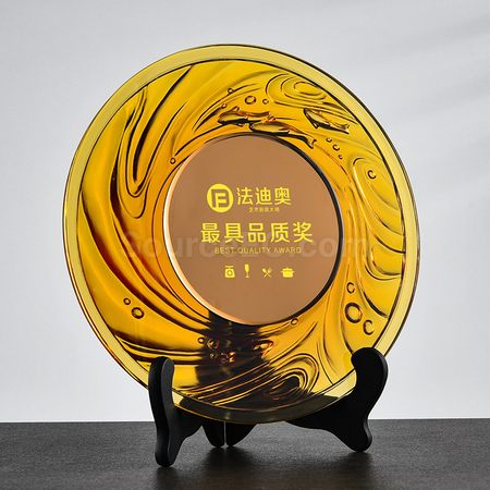 Customization Glass Plate Corporate Gifts