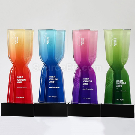 Customization Wood Crystal Trophy Corporate Gifts