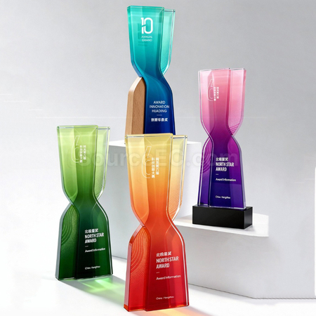 Customization Wood Crystal Trophy Corporate Gifts