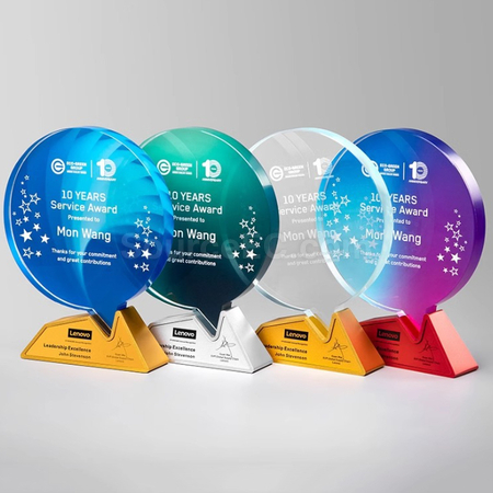 Customization Crysta & Metal Trophy Corporate Gifts