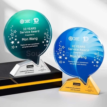 Customization Crysta & Metal Trophy Corporate Gifts