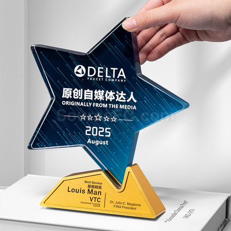 Customization Crystal & Metal Trophy Corporate Gifts