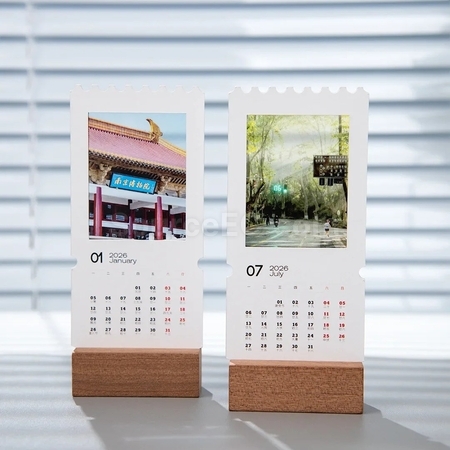 Customization Transparent Film Reversal Printing Ticket Calendar Corporate Gifts