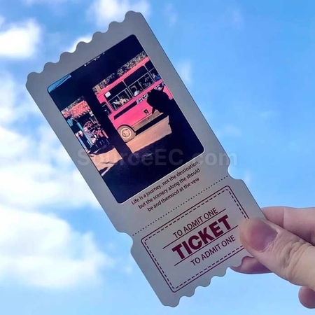 Customization Transparent Film Reversal Printing Ticket Calendar Corporate Gifts