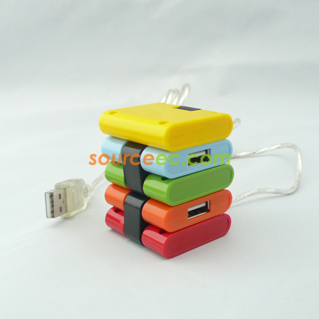 Customization Foldable Square USB Hub Corporate Gifts