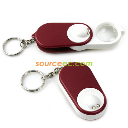 Magnifier Key with LED Light