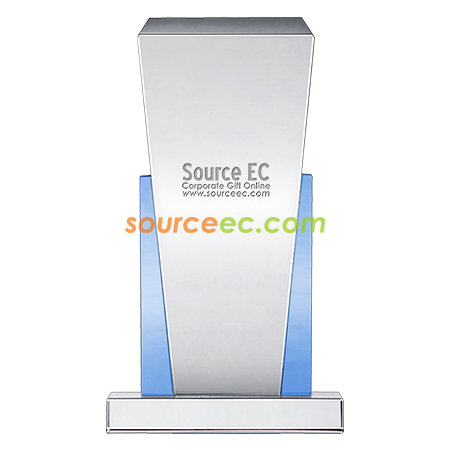Customization Blue Crystal Trophy Corporate Gifts