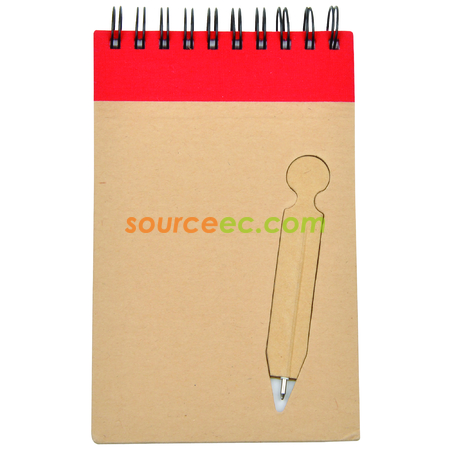 Customization Recycled Notebook With Ball Pen Corporate Gifts