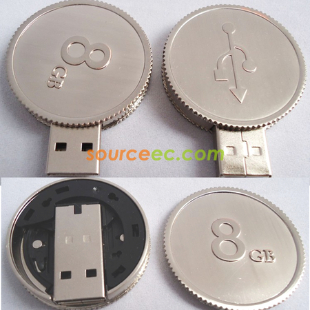 Customization Coin USB Disk Corporate Gifts