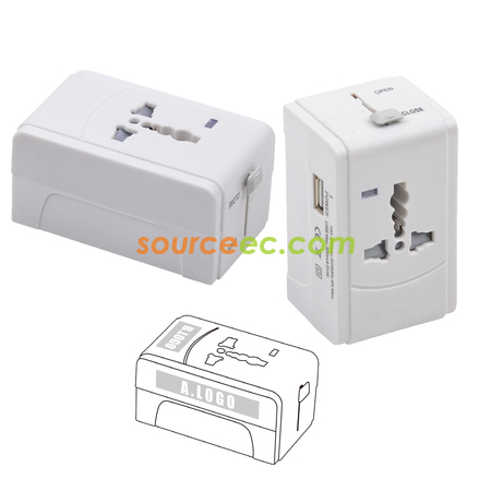 Universal Travel Adapter with USB