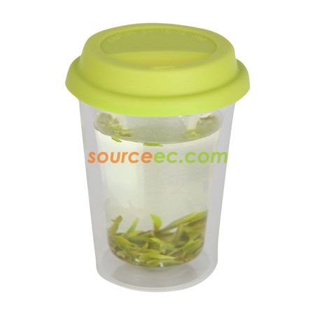 Customization 260ML Silica Double Glass Cup Corporate Gifts