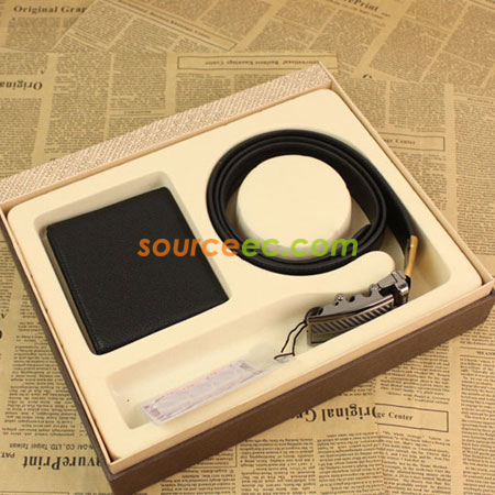 Leather Wallet Gift Set