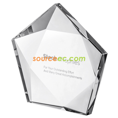 Customization Lucky Star Crystal Trophy Corporate Gifts