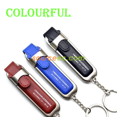 Customization PU Leather USB Flash Drive 8GB Corporate Gifts