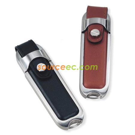 Customization PU Leather USB Flash Drive 8GB Corporate Gifts