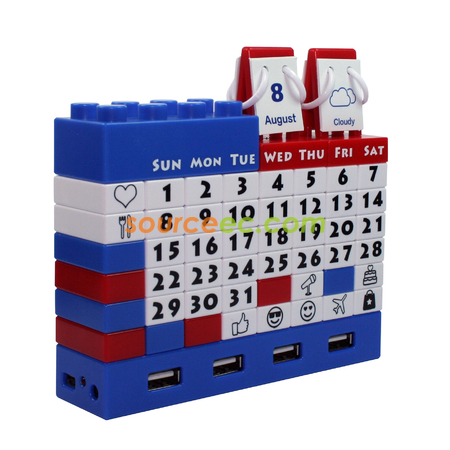 Customization Gattola Perpetual Calendar Usb Hub Corporate Gifts