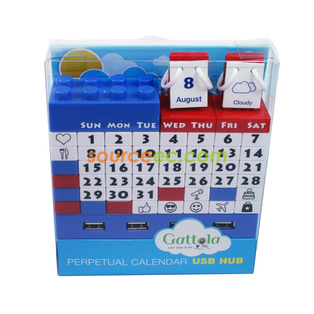 Customization Gattola Perpetual Calendar Usb Hub Corporate Gifts